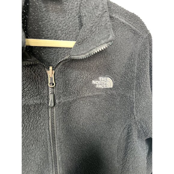 The North Face Womens Black Full Zip Fleece Jacket L Warm Outerwear - Picture 4 of 8
